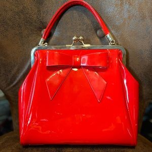 Dancing Days Red Handbag w/removable arm strap